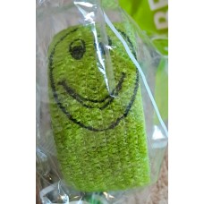 Cohäsive (selbsthaftende) Bandage - 2,5 cm - Smiley auf grün