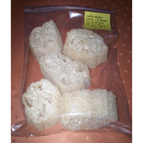 Natürliche Luffa-Scheiben – 5 Stück, Biologisch Abbaubar, Für Sanftes Peeling